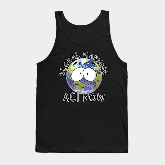 Global Warming Climate Change Planet Earth Science Tank Top by AmbersDesignsCo